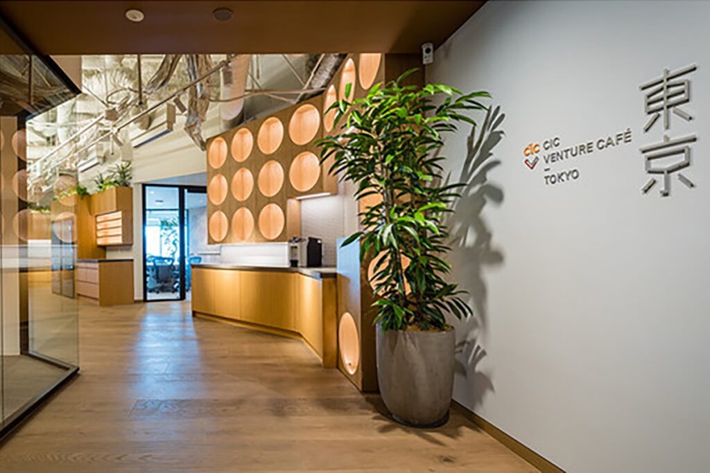 Venture Cafe located in CIC's coworking office in Tokyo.
