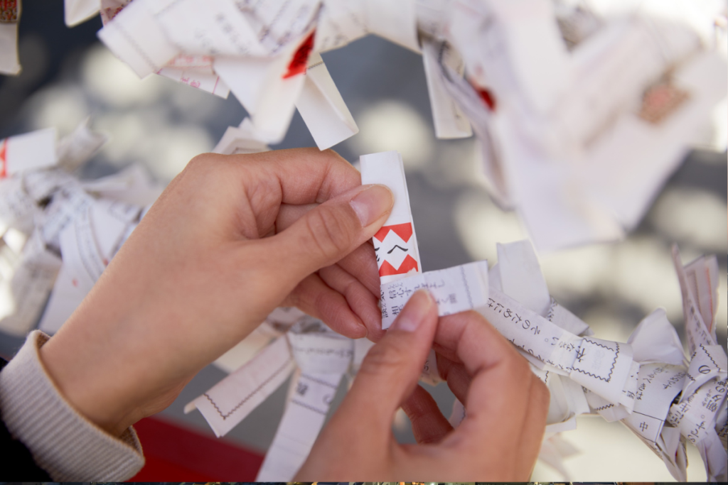 Celebrate Shōgatsu with Omikuji, fortune slips