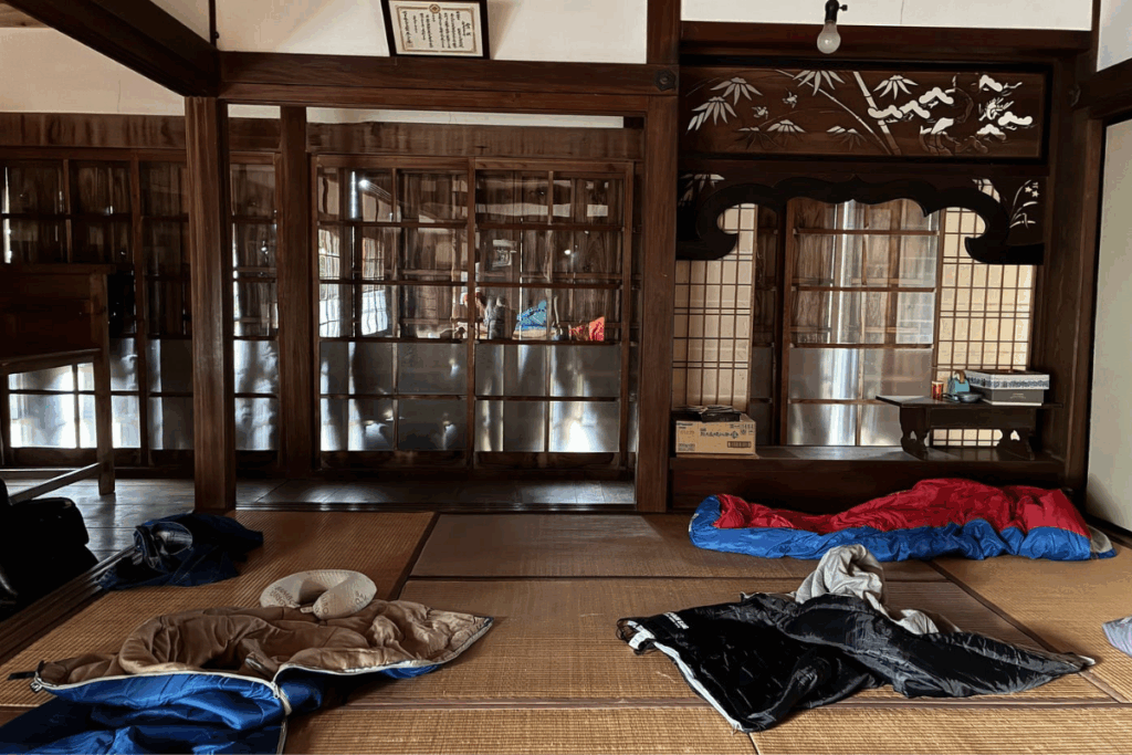PlanetDAO members “roughing it” overnight in a 170-Year-Old Temple.