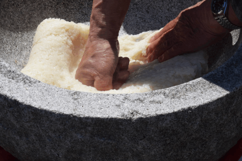 Healthy Sweets Made Mainly from Mochi and Beans