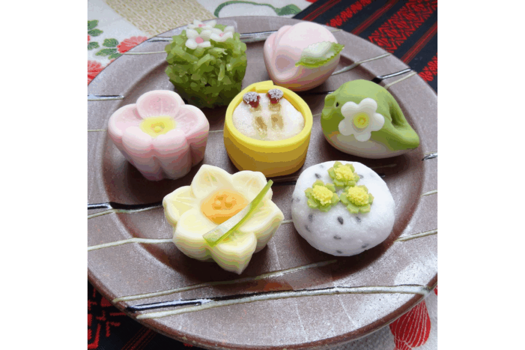 Nerikiri is a type of wagashi that beautifully expresses seasonal plants, animals and natural scenery.