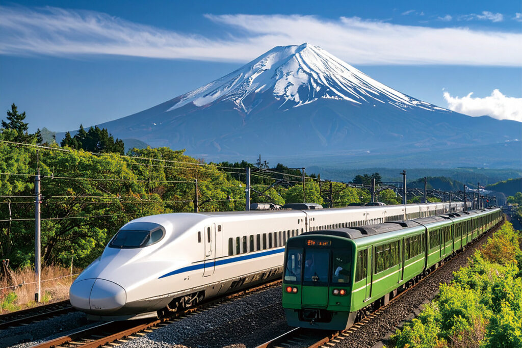 A trip from Shizuoka City on the Hikari Shinkansen gives you both time to work, while making it to your destination efficiently 