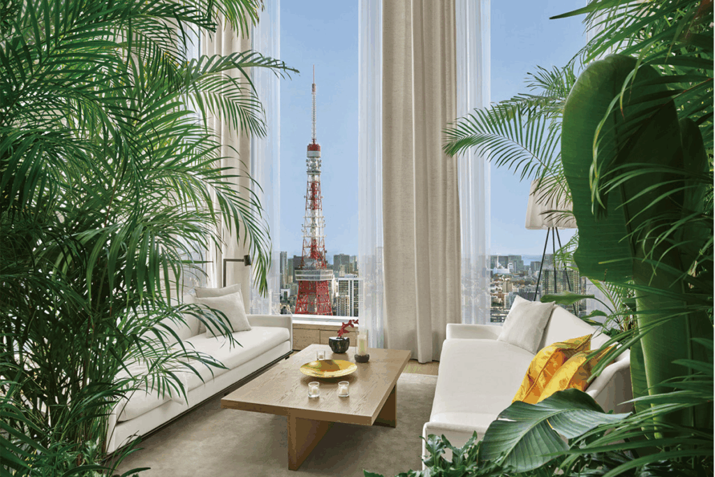 The Tokyo EDITION, Toranomon merges modern skyscraper luxury with views of Tokyo Tower