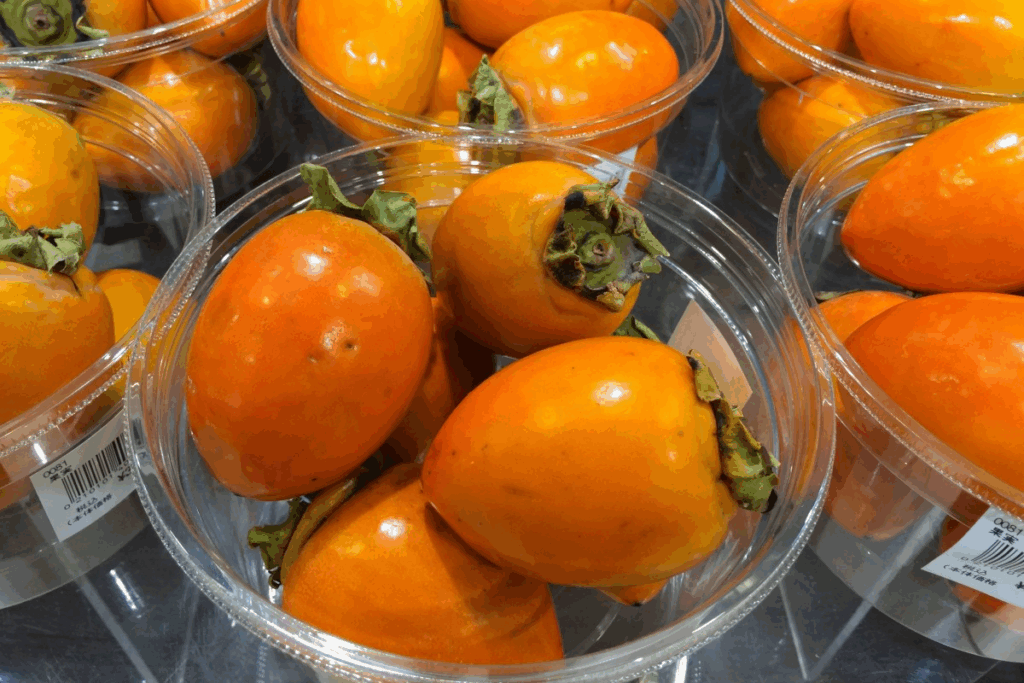 Persimmons, common in desserts in Japan