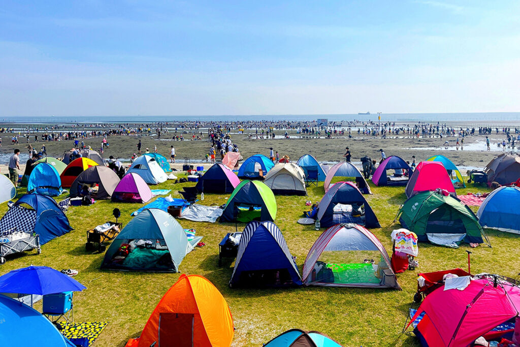 Pop-up tents aren't just for camping, they can be used as sun protection while you are at a public park or the beach