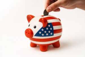 Putting money into US savings and investment