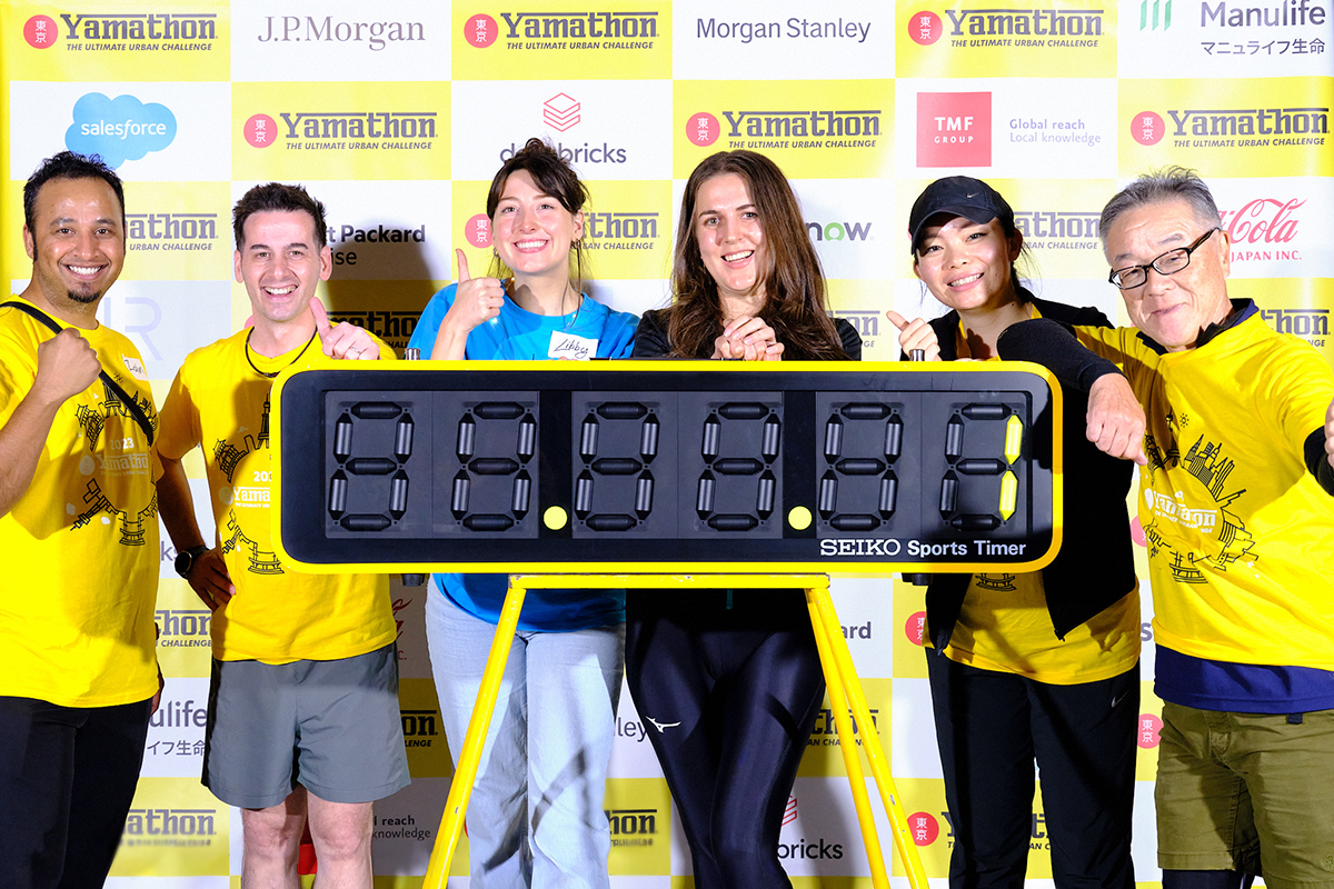 Joe Pournovin and the Tokyo Yamathon leaders