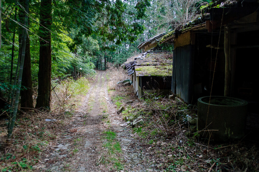 Abandoned villages and unpaved roads deep in the mountains of Shikoku
