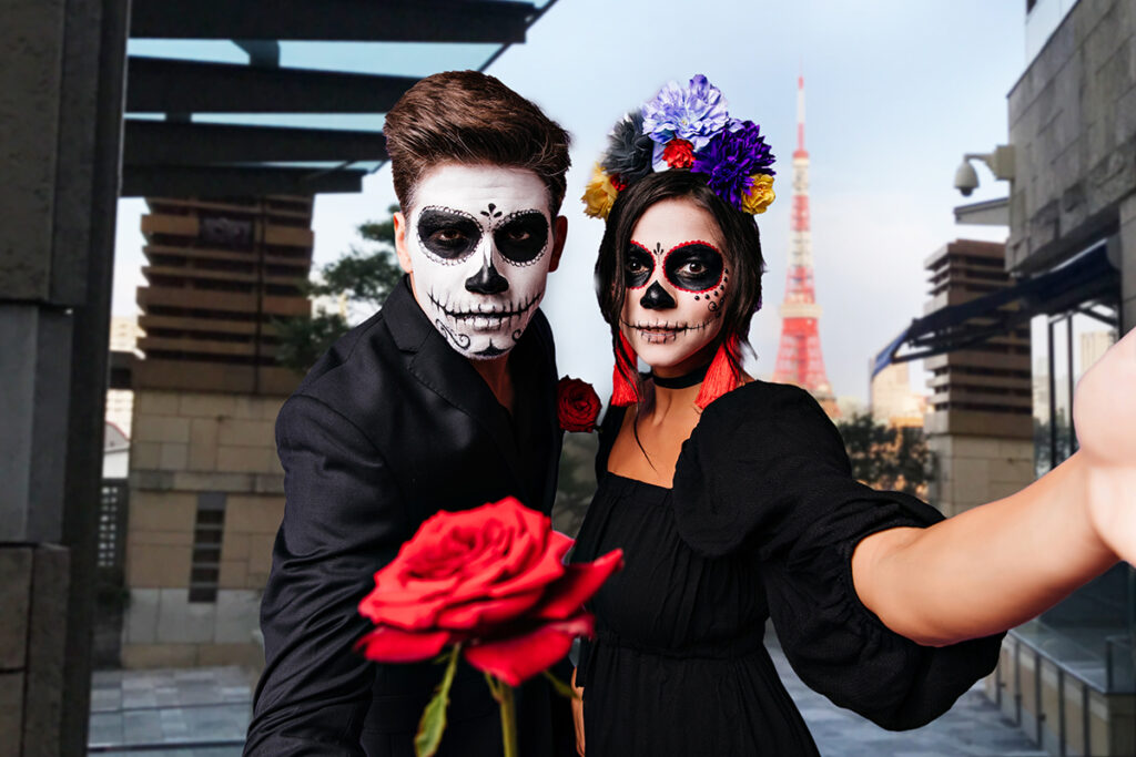 Halloween costumes cosplay in Roppongi Hills