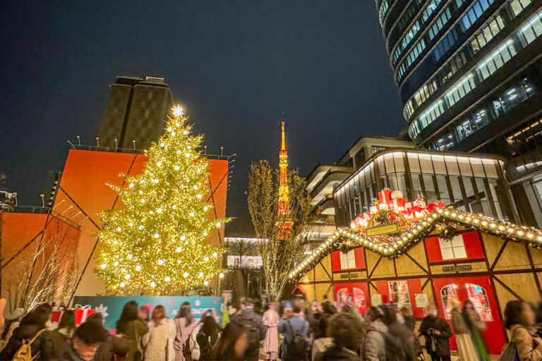 Mori Azabudai Hills Christmas Market near Tokyo Tower