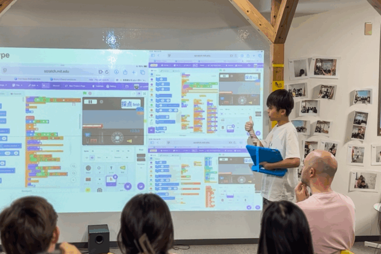 Coding in action: MEES students explore creative programming with Scratch.