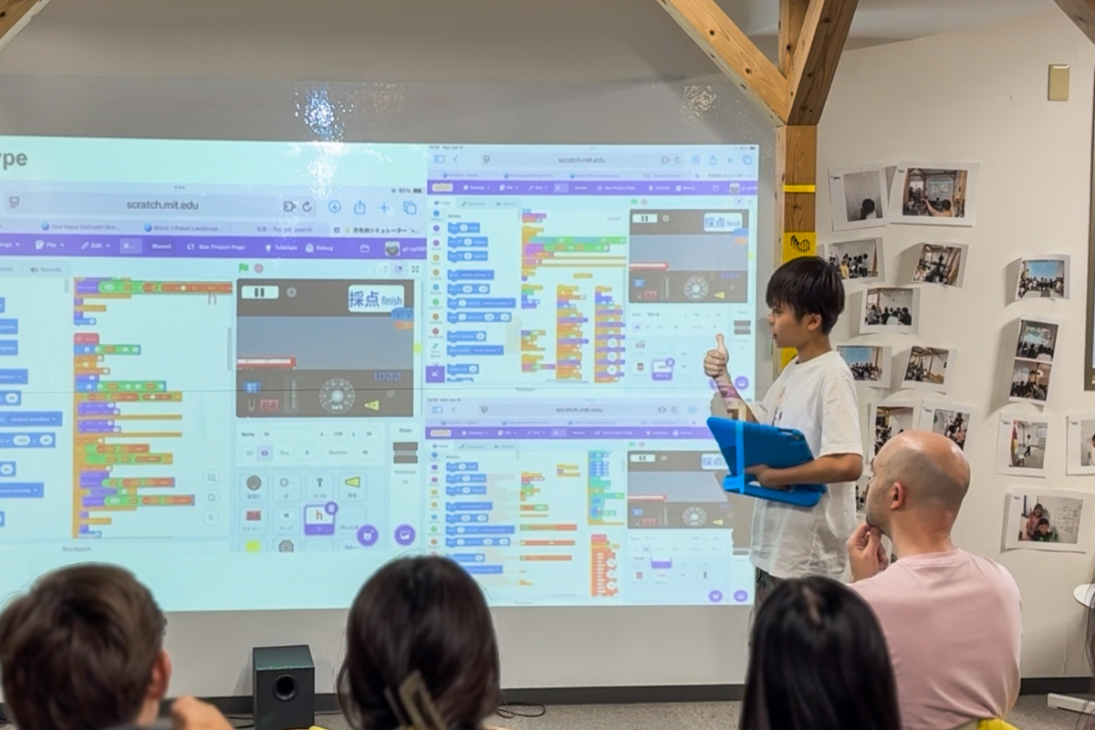 Coding in action: MEES students explore creative programming with Scratch.