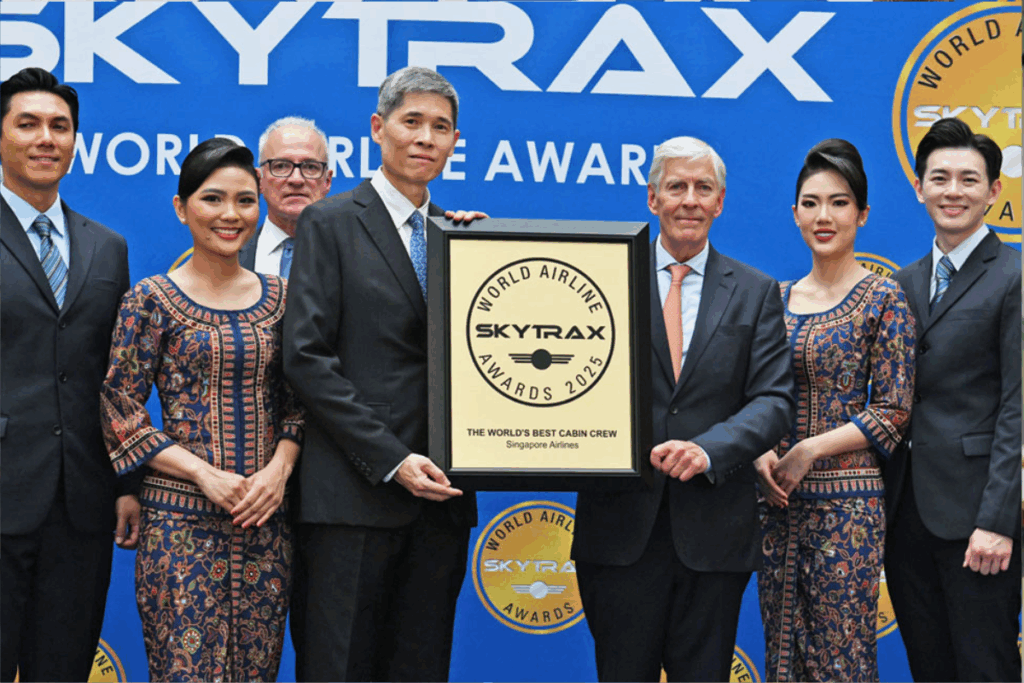 Singapore Airlines won World's Best Cabin Crew.