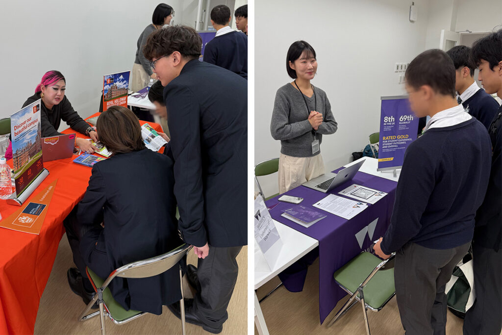Booths at the Malvern University Fair