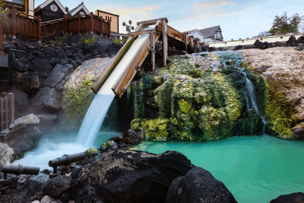 Kisatsu Onsen scenery
