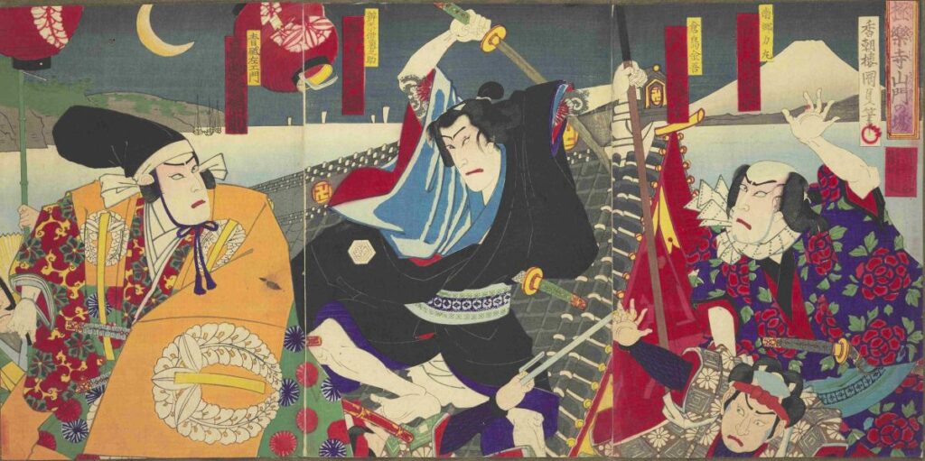 Benten Musume Meono Shiranami, Utagawa Kunisada Ⅲ, Tokyo Metro Library