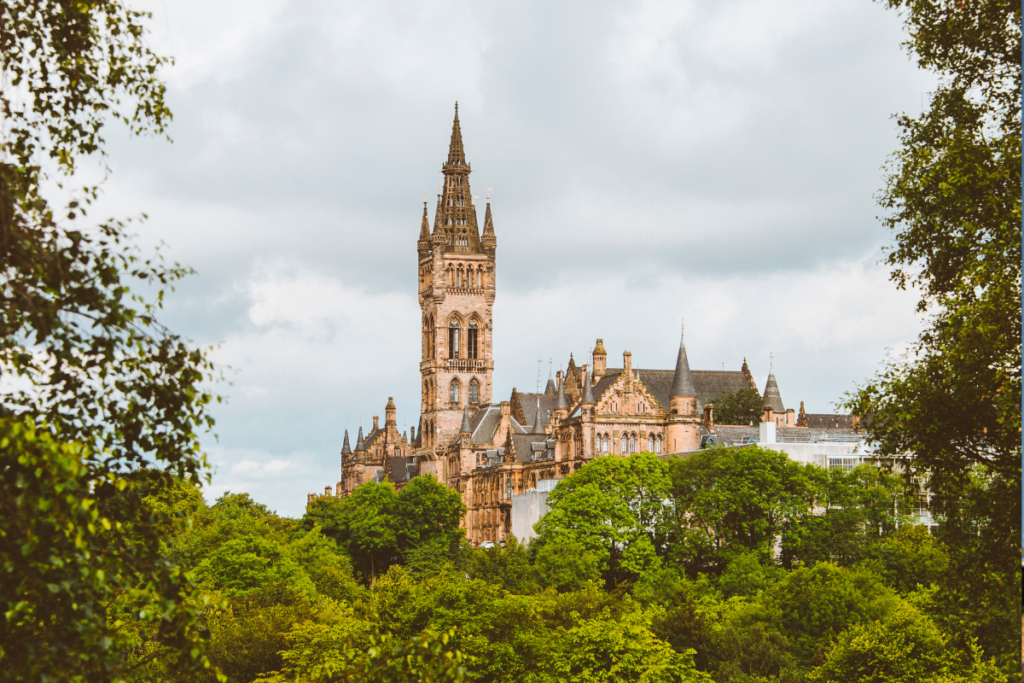 The University of Glasgow campus in Scotland