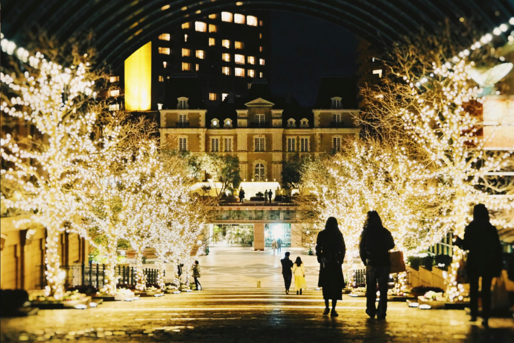 Ebisu Garden Place light up during the winter months
