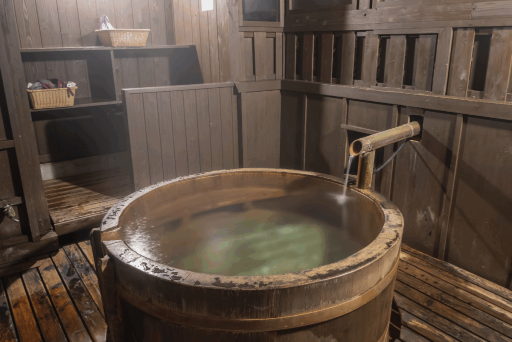 Traditional Onsen bath for private onsen experiences
