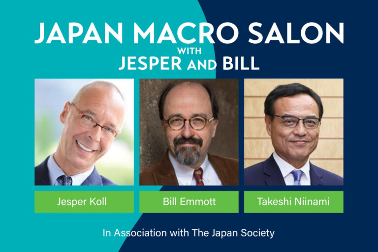 Japan Macro Salon, featuring Jesper Koll, Bill Emmott, and Takeshi Niinami