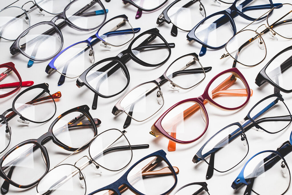 Japanese eyewear brands on display