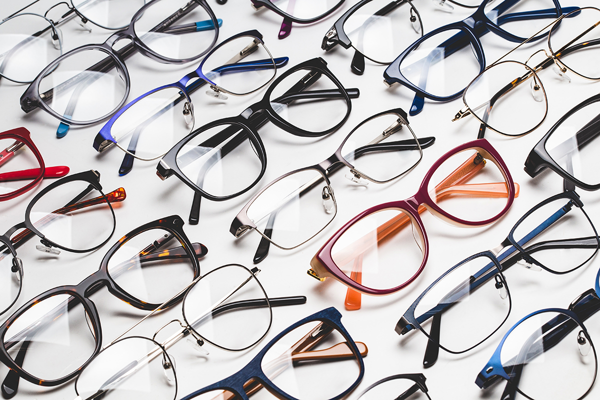 Japanese eyewear brands on display