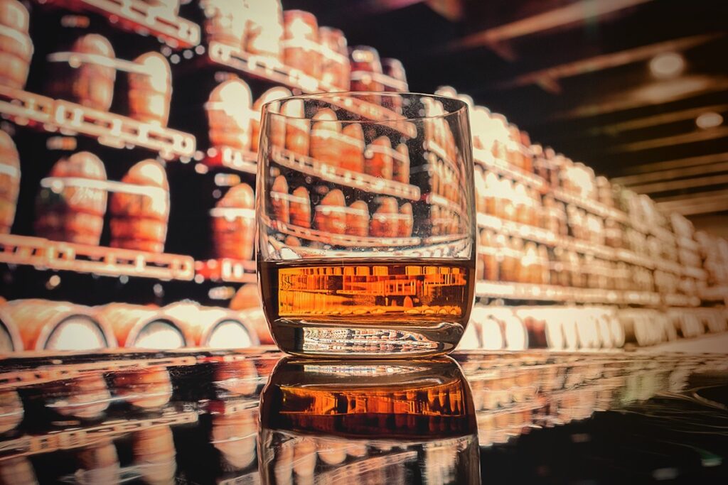 Premium Japanese Whisky at distillery