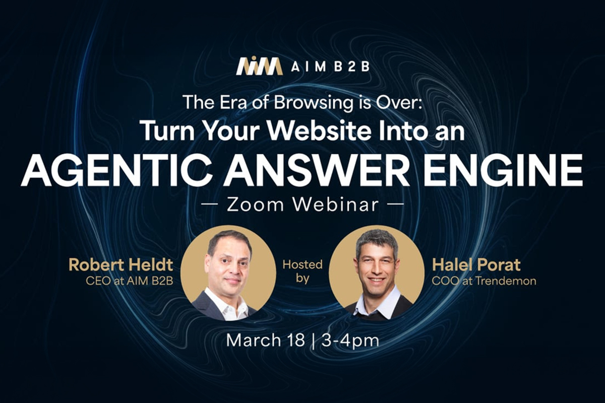 Agentic Answer Engine: free webinar for B2B marketers