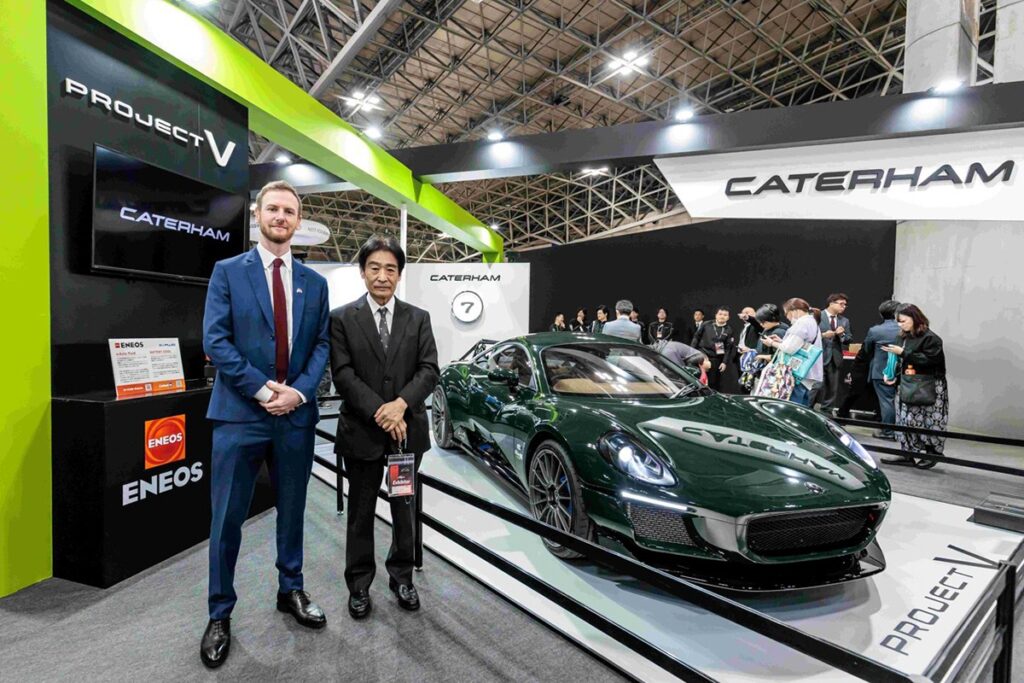 Caterham unveiled the latest prototype of its Project V lightweight EV sports car