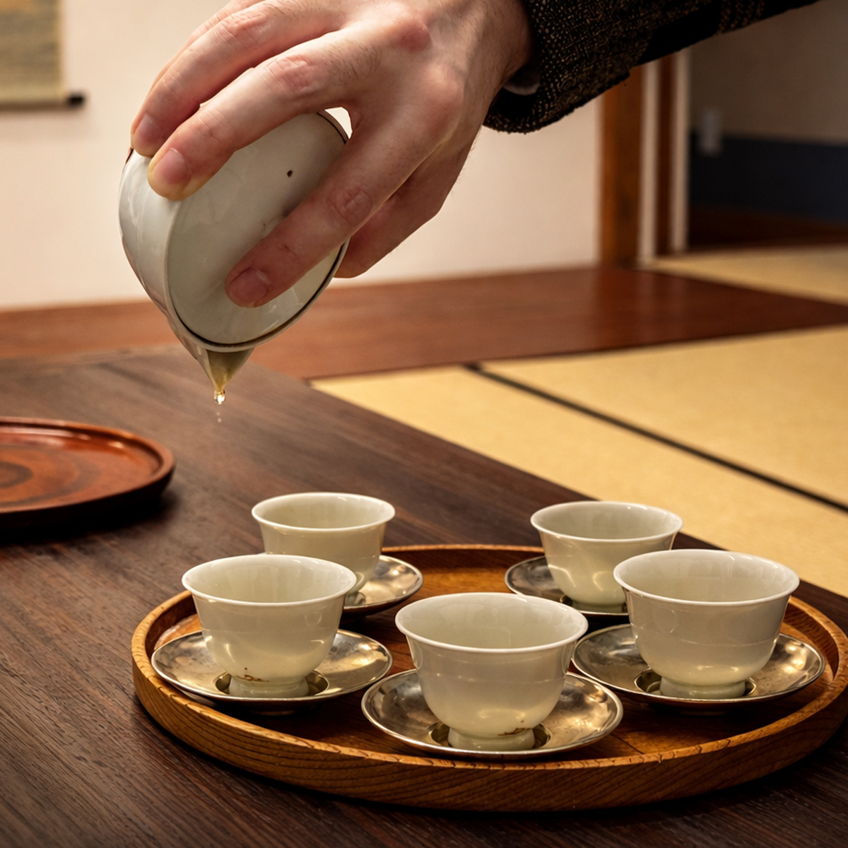 Japanese sencha green tea experience