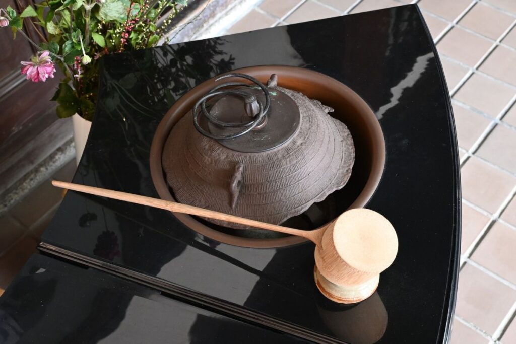 Ceremonial matcha prepared in a contemporary Tokyo café.