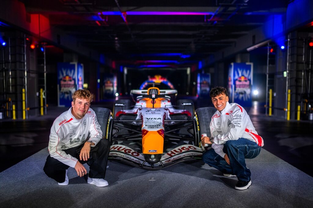 Liam Lawson and Arvid Lindblad (above), the drivers who will race the cars at Suzuka on March 28-30