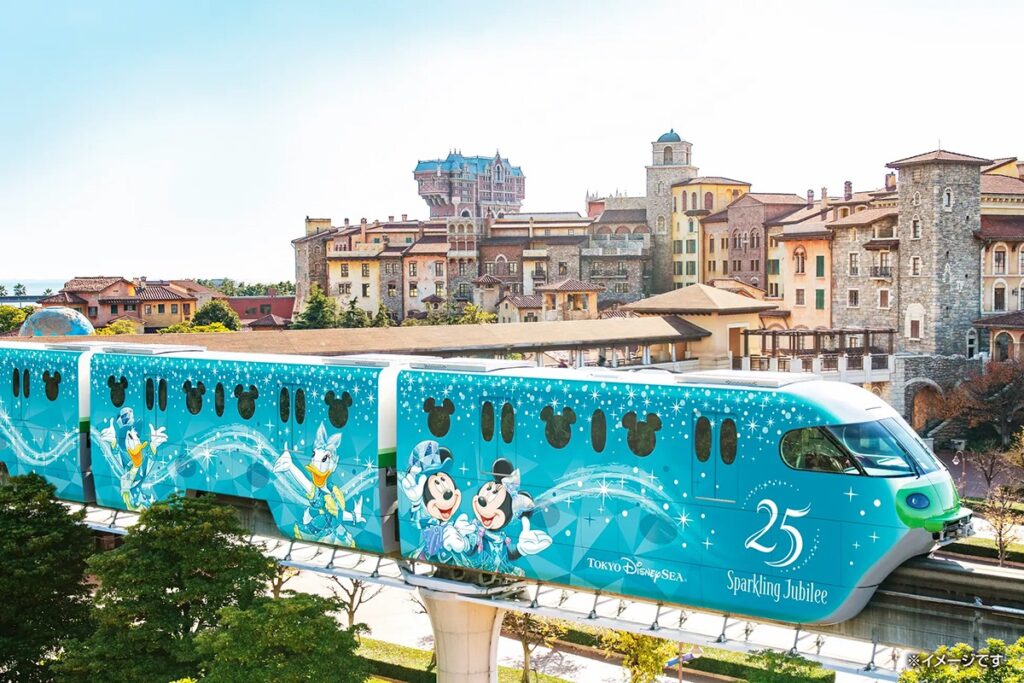 Train in front of DisneySea