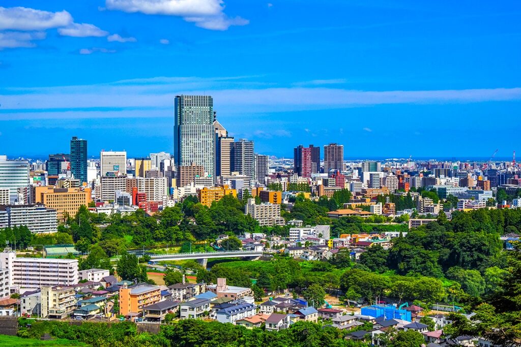 city view of Sendai