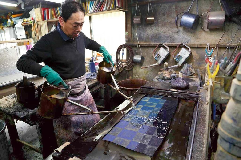 Japanese chusen dyeing