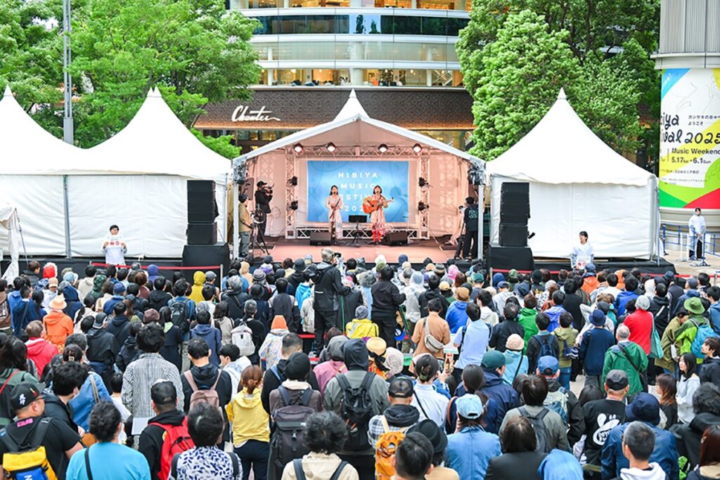 Hibiya Music Festival outdoor performance at Tokyo Midtown Hibiya