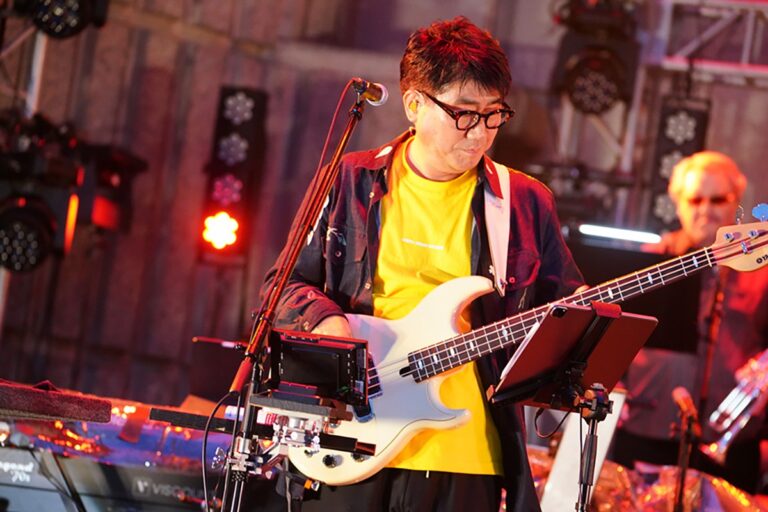 Seiji Kameda, Japanese music producer and bassist, performing at the Hibiya Music Festival