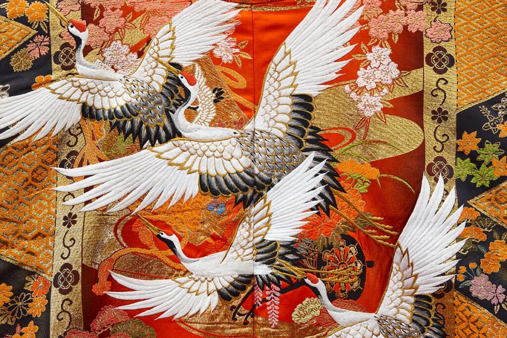 Traditional Japanese embroidery