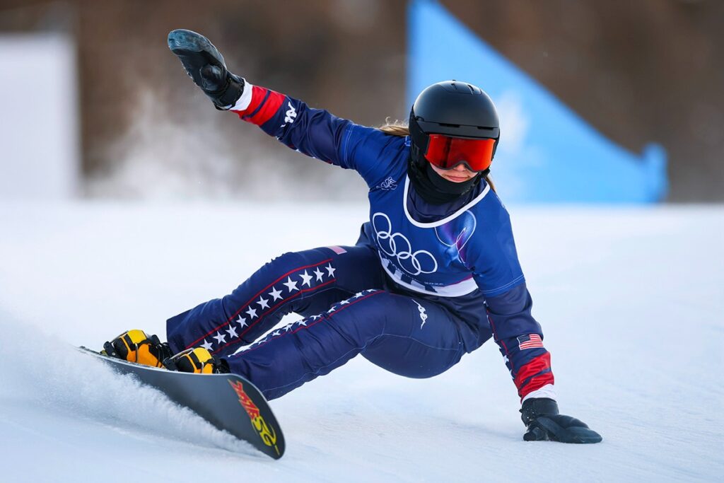 US Winter Olympian snowboarder Iris Pflum
