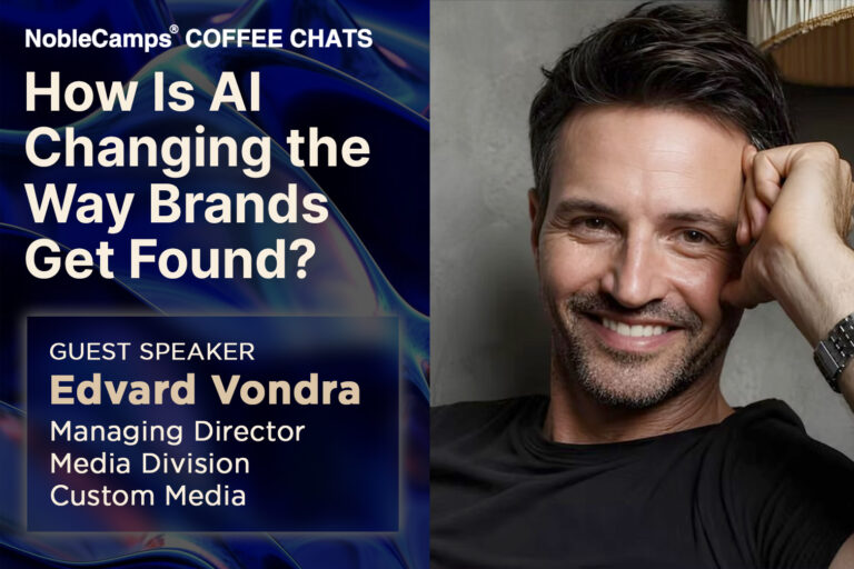 NobleCamps Coffee Chat on AI and Marketing featuring Edvard Vondra