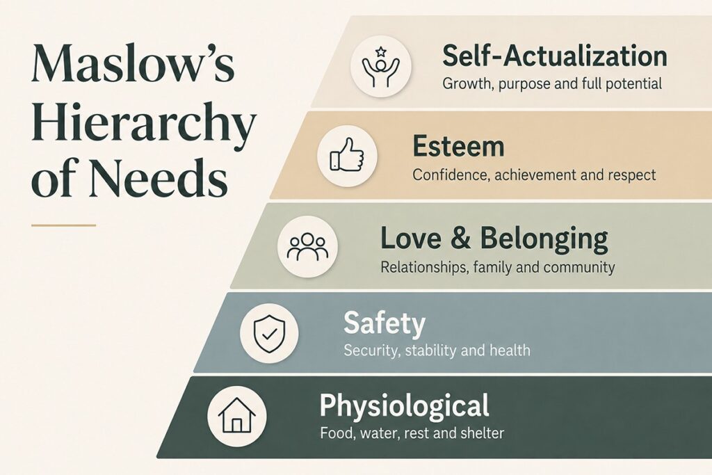 Maslow's Hierarchy of Needs chart