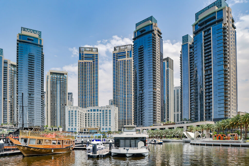 Dubai skyline and prime real estate